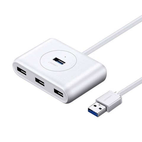 UGREEN Hub USB 3.0 UGREEN CR113, 4w1, 0.5m (biały)