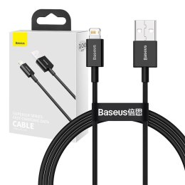 Baseus Kabel USB do Lightning Baseus Superior Series, 2.4A, 1m (czarny)