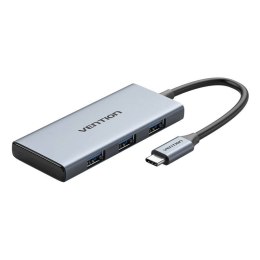 Vention Hub USB-C do HDMI, 3x USB 3.0, SD, TF Vention TOOHB 0,15m Szary