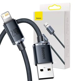 Baseus Kabel USB do Lightning Baseus Crystal Shine, 2.4A, 2m (czarny)